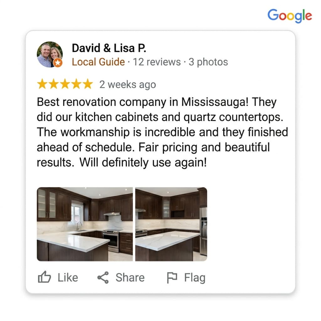 Google Review by David & Lisa P.